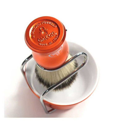 Anbbas Juego de brochas de afeitar de tejón sintético, kit de afeitado 3 en  1 con soporte de afeitado de acero inoxidable y cuenco para hombre