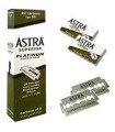 100 Cuchillas Afeitar Doble Filo Superior Platinum ASTRA