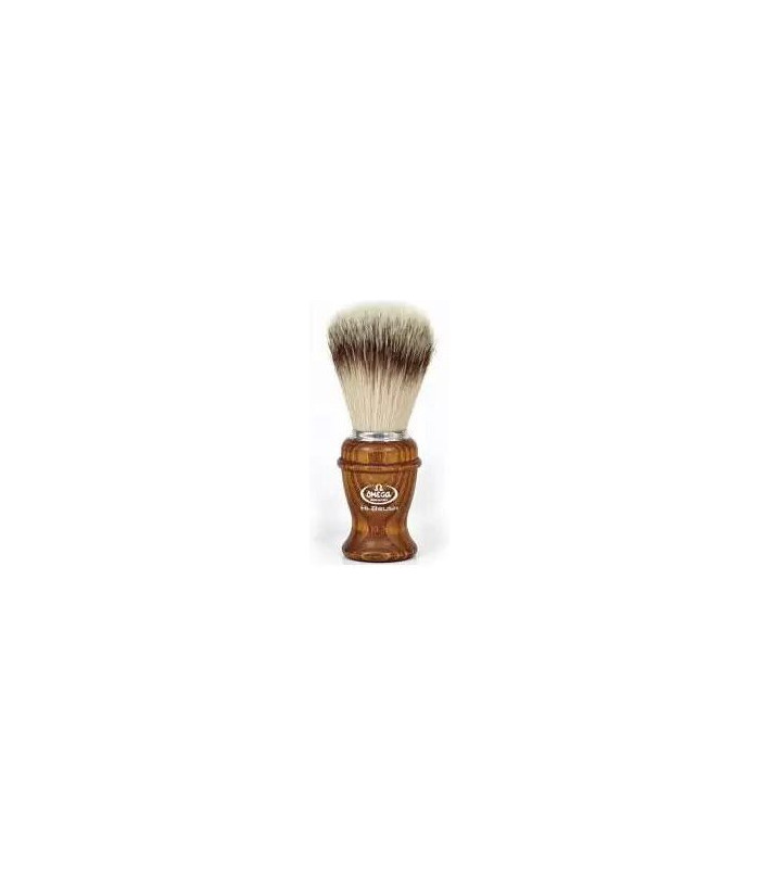 Brocha de Afeitar Pelo Sintético "Hi Brush" Madera Omega  - 1