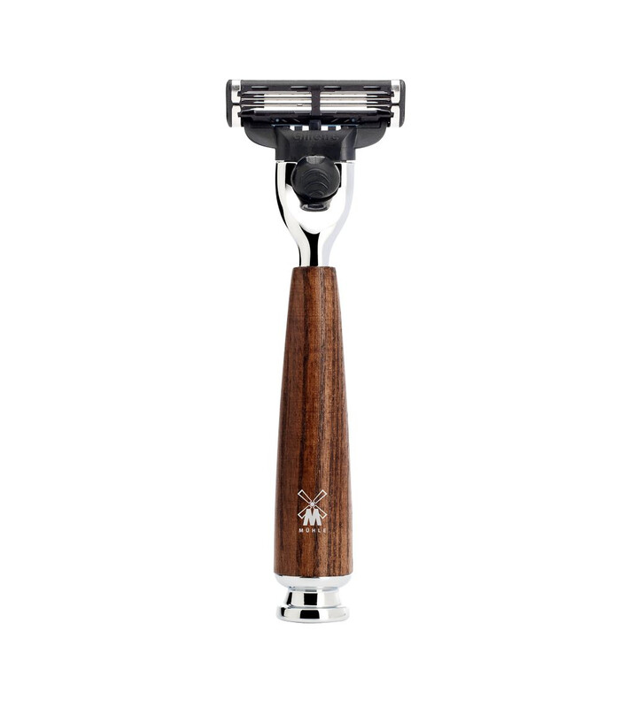 Maquinilla Afeitar Mühle Gillette® Mach3® Rytmo Madera de Fresno  - 1